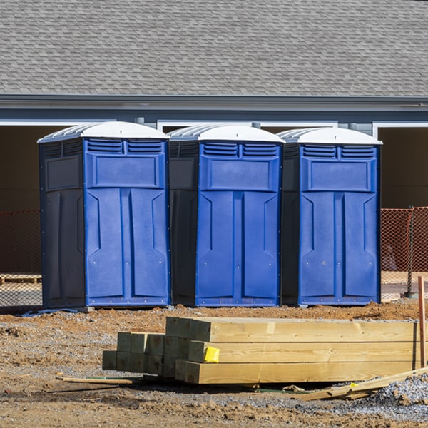 how often are the portable restrooms cleaned and serviced during a rental period in Fort Gay WV